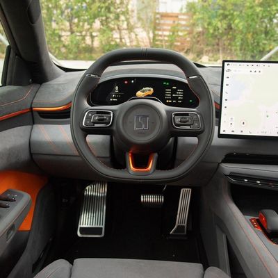 Voorwielvorm Zeekr 001 Z-Sport 4WD Elektrische auto 100kwh EV Auto's Oranje 2023