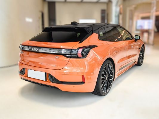 Dubbel-Wishbone Independent Suspension EV Car 2024 Zeekr001 You100kwh AWD Zwart Oranje